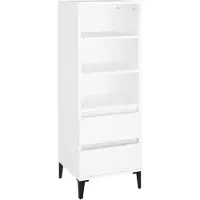 vidaXL Highboard Weiß 40x36x110 cm Holzwerkstoff