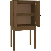 vidaXL Highboard Honigbraun 60x40x120 cm Massivholz Kiefer