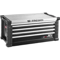Facom Werkzeugkasten JET+ mit 4 Schubfächer, 4 Module pro Schubfach, schwarz (RAL 9004)