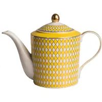 Pols Potten Teekanne Chess Yellow