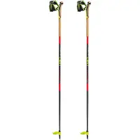 LEKI - Skitourenstöcke - Mezza Race Bright Red-Black-Neonyellow - Größe 140 cm - schwarz