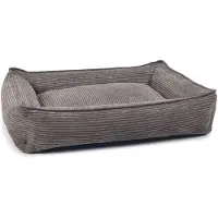 Designed By Lotte Ribbed Liegebett Hundebett, Farbe:braun, Größe:95x80 cm