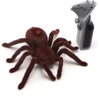 Pro Ferngesteuerte Spinne – Realistische Bewegung | 15 cm Länge mit Beinen | Scherzartikel, Halloween-Deko, Spielzeug