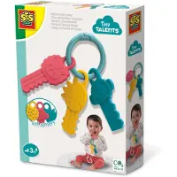 SES Creative Rassel - Aktivitätstasten - Beißen und Fühlen - - One Size - Rasseln