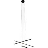 QAZQA Hängelampe schwarz inkl. LED 3-Stufen dimmbar 6 Lichter - Jolanta