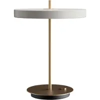 UMAGE Asteria Tischleuchte Nuance Mist - , Asteria Table, dimmbar, Grau, für Wohnzimmer, Aluminium, Design
