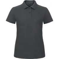 B&C PWI11 | Damen Polo ID.001 /Femininer Schnitt - Farbe: Anthracite - Größe: XL