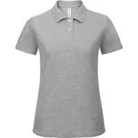 B&C PWI11 | Damen Polo ID.001 /Femininer Schnitt - Farbe: Heather Grey - Größe: XL