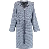 Cawö Bademantel 3335 Uni Kapuze & Reißverschluss Marine Damen-42