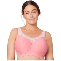 Glamorise Nahtloser Sport-BH für hohe Belastung Glamorise Sanftes Pink