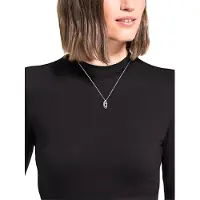 Amor Kette mit Anhänger für Damen, Sterling Silber 925, Zirkonia (synth.) Fantasie amor Silber