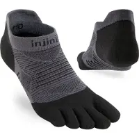 Injinji Calcetín Run Lightweight No-show Coolmax Schwarz,Grau EU 37-40 Mann