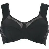 Anita Soft-BH SINCE 1886 "Clara", Damen, Gr. 80, Cup E, schwarz, Obermaterial: 80% Polyamid, 20% Elasthan, BHs Soft-BH, breite Träger, hoher Rücken, dreigeteiltes Cup, gefütterte Formblende