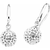 Amor Ohrring für Damen, Sterling Silber 925, Kristallglas amor Silber