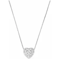 Amor Kette mit Anhänger für Damen, Sterling Silber 925 | Herz Zirkonia (synth.) amor Silber
