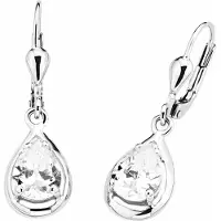Amor Ohrhänger für Damen, Sterling Silber 925, Zirkonia (synth.) amor Silber