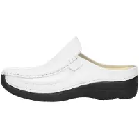 Wolky Clogs Roll Slide Printed Leather White Damen-Schuhgröße 36