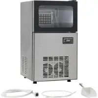 vidaXL Eiswürfelmaschine Schwarz 45 kg / 24 h