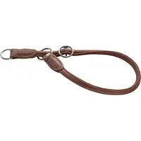 Hunter Dressur-Halsband Round & Soft braun L-XL