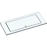 Schulte elektrotechnik Schulte EVOline BackFlip 10.018 USB-A Charger + Einbausteckdose 2 fach Glas weiß glänzend