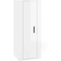 vidaXL TV-Wandschrank Hochglanz-Weiß 40x34,5x100 cm