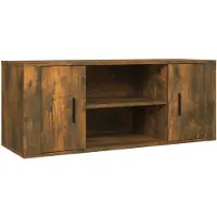 vidaXL TV-Schrank Räuchereiche 100x35x40 cm Holzwerkstoff