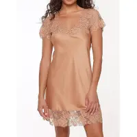 Lingadore Night Nachtkleid Daily Satin | Grösse: XXL | Farbe: Camel