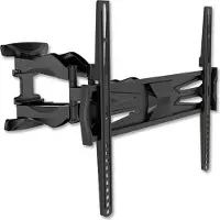 TM Electron TMSLC140 Wandhalterung Universal Neigbarer Schwenkarm mit Doppelarm für LED-, OLED-, LCD-, Plasma-Monitore oder TV-Geräte of 32" bis 60", MAX. 30Kg, VESA 400X400, Schwarz