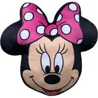 Minnie mouse Geformtes Minnie Mouse Velours-Kissen – Dekokissen und Kuschelkissen