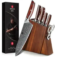 Xinzuo - Damastmesser Set 7-teilig - B27 Yi Serie