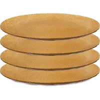 Koziol Teller Koziol Bio-Circulair Club Plate Nature Wood 26 cm (4-Stück)