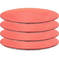 Koziol Speiseteller "CLUB PLATE, Ø 26 cm, spülmaschinengeeignet" Teller Set, aus biozirkulärem Kunststoff, melaminfrei