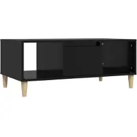 vidaXL Couchtisch Schwarz 90x50x36,5 cm Holzwerkstoff
