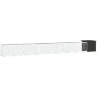 vidaXL Hühnerkäfig Anthrazit 900x91x100 cm Verzinkter Stahl