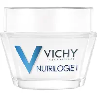 VICHY Nutrilogie 1, Frauen, Creme, trockene Haut, Feuchtigkeitsspendend, Nährend, Glättend, Beruhigend, 24 h, Topf