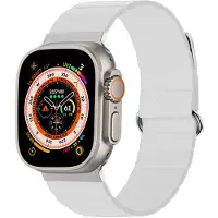 IMoshion Magnetlederarmband für Apple Watch | 44/45/46/49 mm - Weiß
