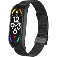 IMoshion Milanaise Faltarmband für Xiaomi Mi Band 7 - Schwarz
