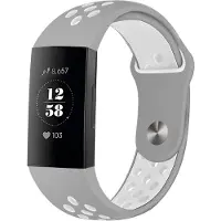 IMoshion Pr2198 für Fitbit Charge 3 / 4 - Grey & White