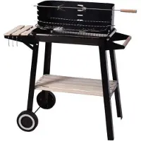 Bbq collection Rechteckiger Holzkohlegrill 54x34x6,5cm