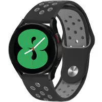 IMoshion Silikon-Sportarmband für Samsung Galaxy Watch 7 (40/44mm) - Black / Grey