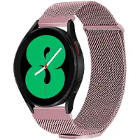 IMoshion Magnetisches Milanaise Armband - Universelle 20 mm Anschluss - Größe M - Rosa