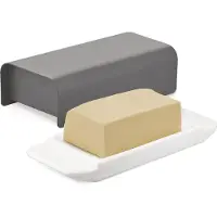 Alessi Butterdose Mattina Dark Grey