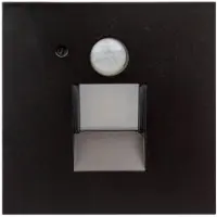 Arcchio Neru LED-Einbaulampe Sensor eckig, schwarz