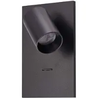 Arcchio Strahler Brinja, schwarz, Metall, USB-C, Schalter