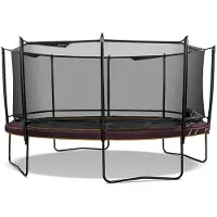 North Legend Oval Trampolin 420x295 cm mit Sicherheitsnetz