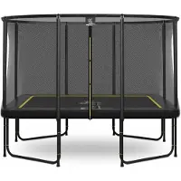 Magic Circle Pro Pro Black Fiber Rechteckige Trampolin 214 x 305 cm mit sicherheitsnetz