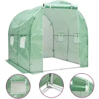 vidaXL Gewächshaus 4 m² 2x2x2 m