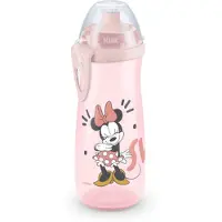 Nuk Disney Minnie Mouse Sports Cup, 450ml, Push-Pull-Tülle aus Silikon, ab 24 Monaten, rosa