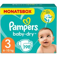 Pampers Baby-Dry Windeln - Größe 3 (6-10 kg) - 198 Stück - Multi-Pack