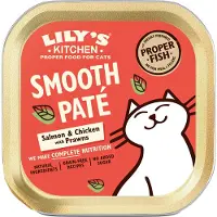 Lily's Kitchen Smooth Paté Katzenfutter - Schale - Lachs & Huhn - 19 x 85 g